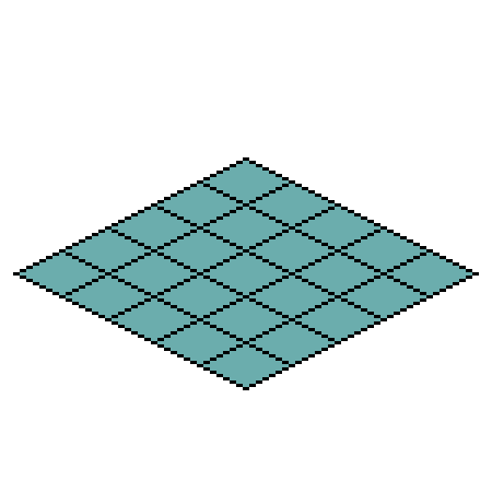 クォータービューのマップタイルの描き方 ドット絵講座 モシナラ もしも ならを極めるサイト