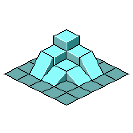 クォータービューのマップタイルの描き方 ドット絵講座 モシナラ もしも ならを極めるサイト